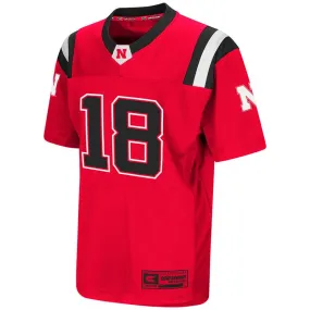 Nebraska Cornhuskers Colosseum YOUTH Boy's Red Berringer #18 Football Jersey