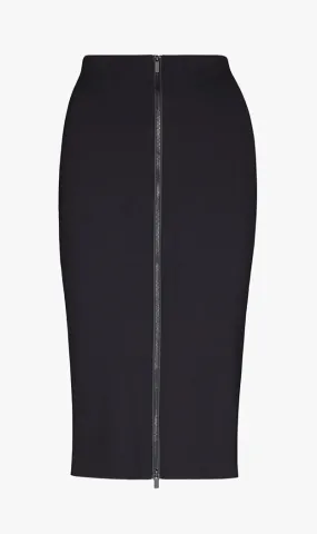 Neoprene Midi Skirt