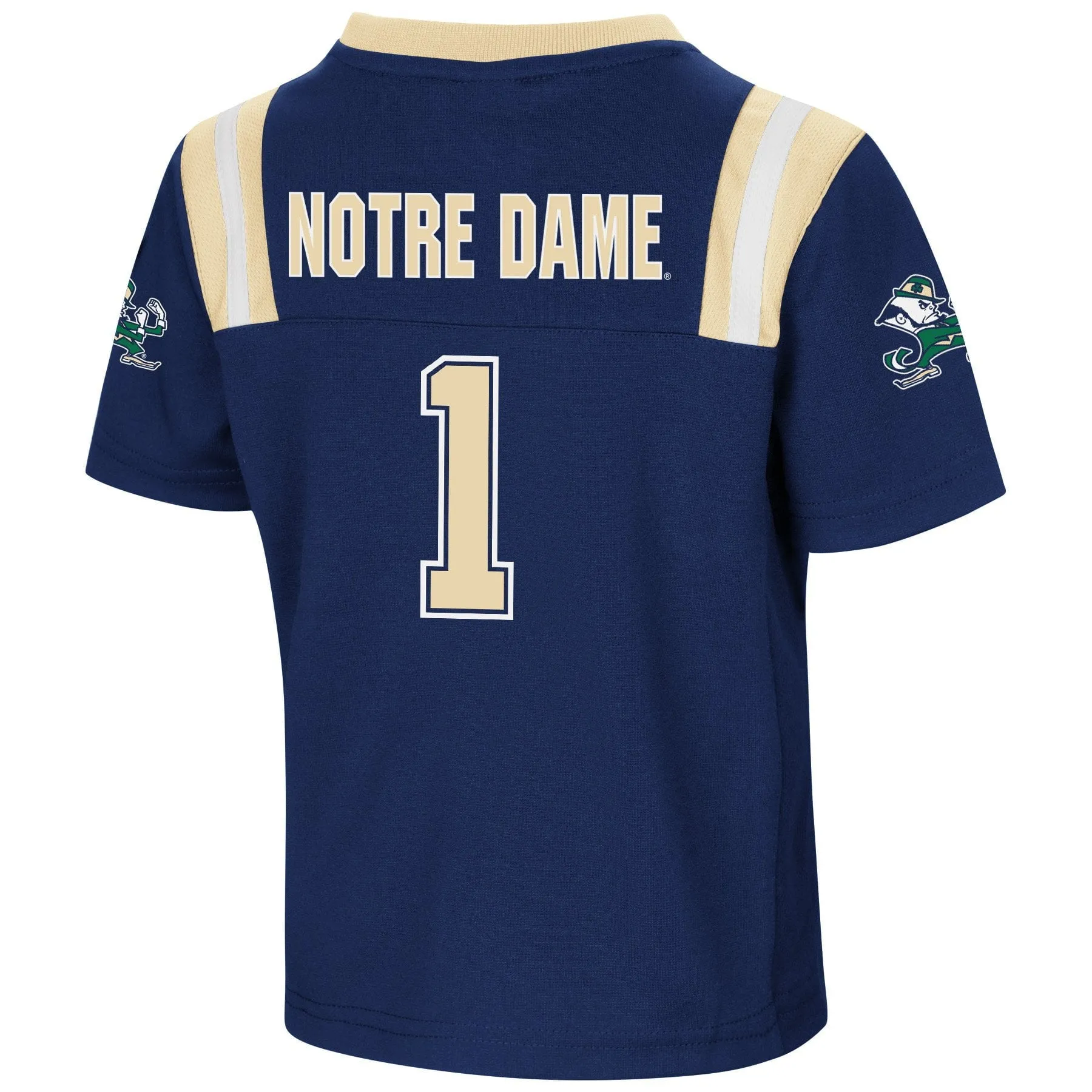 Notre Dame Fighting Irish Colosseum TODDLER Boy's "Foos-Ball" #1 Football Jersey