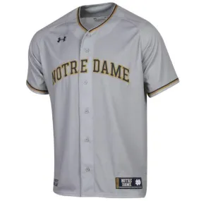 Notre Dame Fighting Irish Under Armour Gray Replica Baseball Jersey