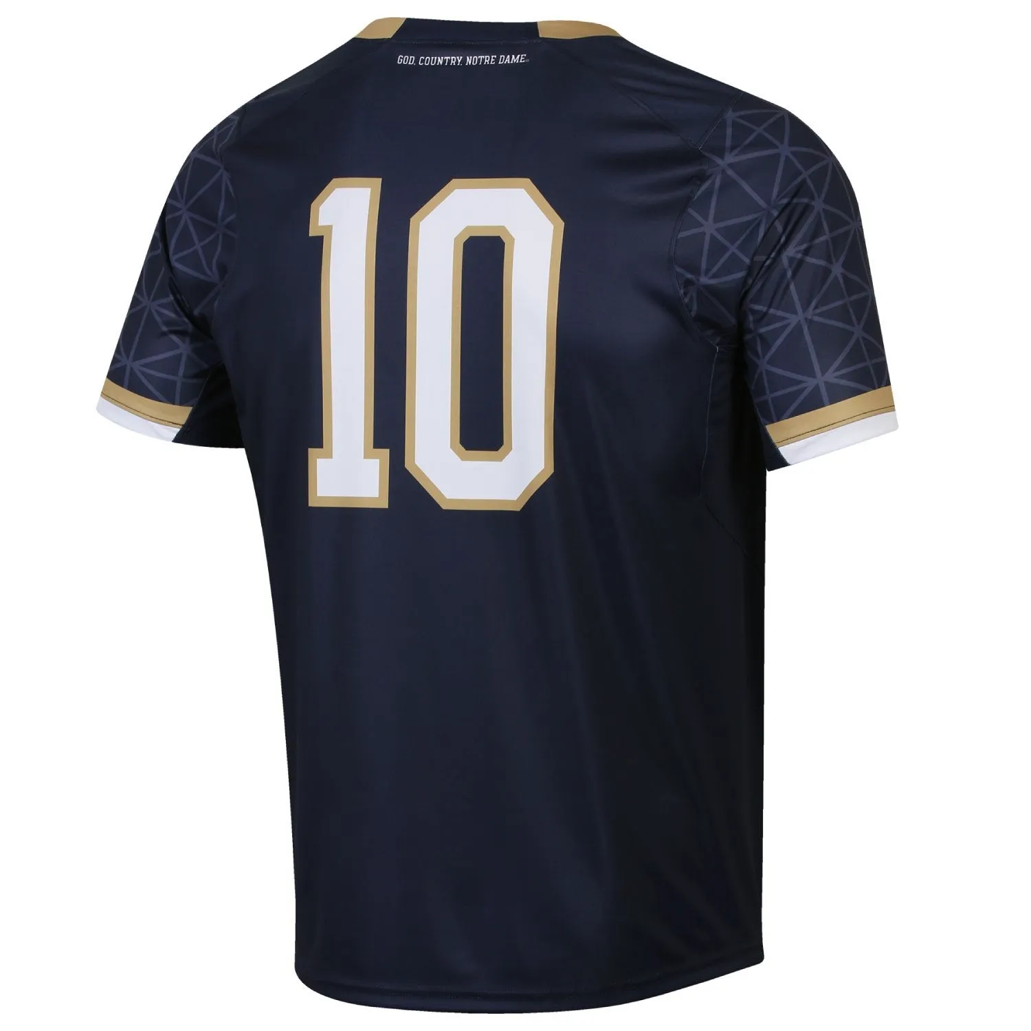 Notre Dame Fighting Irish Under Armour Navy #10 Light Speed Soccer Jersey