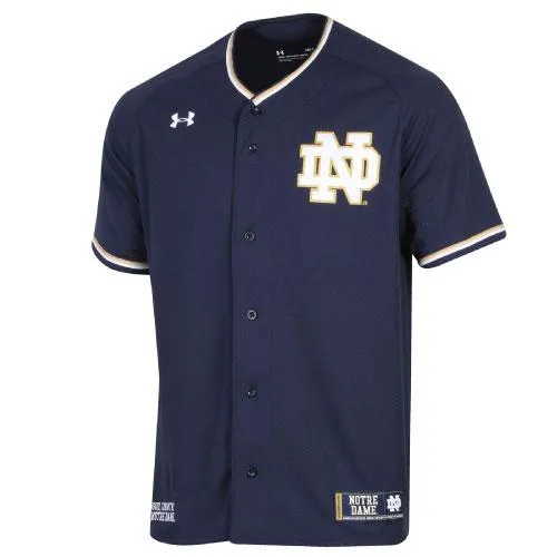 Notre Dame Fighting Irish Under Armour Navy Replica Baseball Jersey