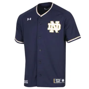 Notre Dame Fighting Irish Under Armour Navy Replica Baseball Jersey