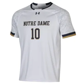 Notre Dame Fighting Irish Under Armour White #10 Light Speed Soccer Jersey