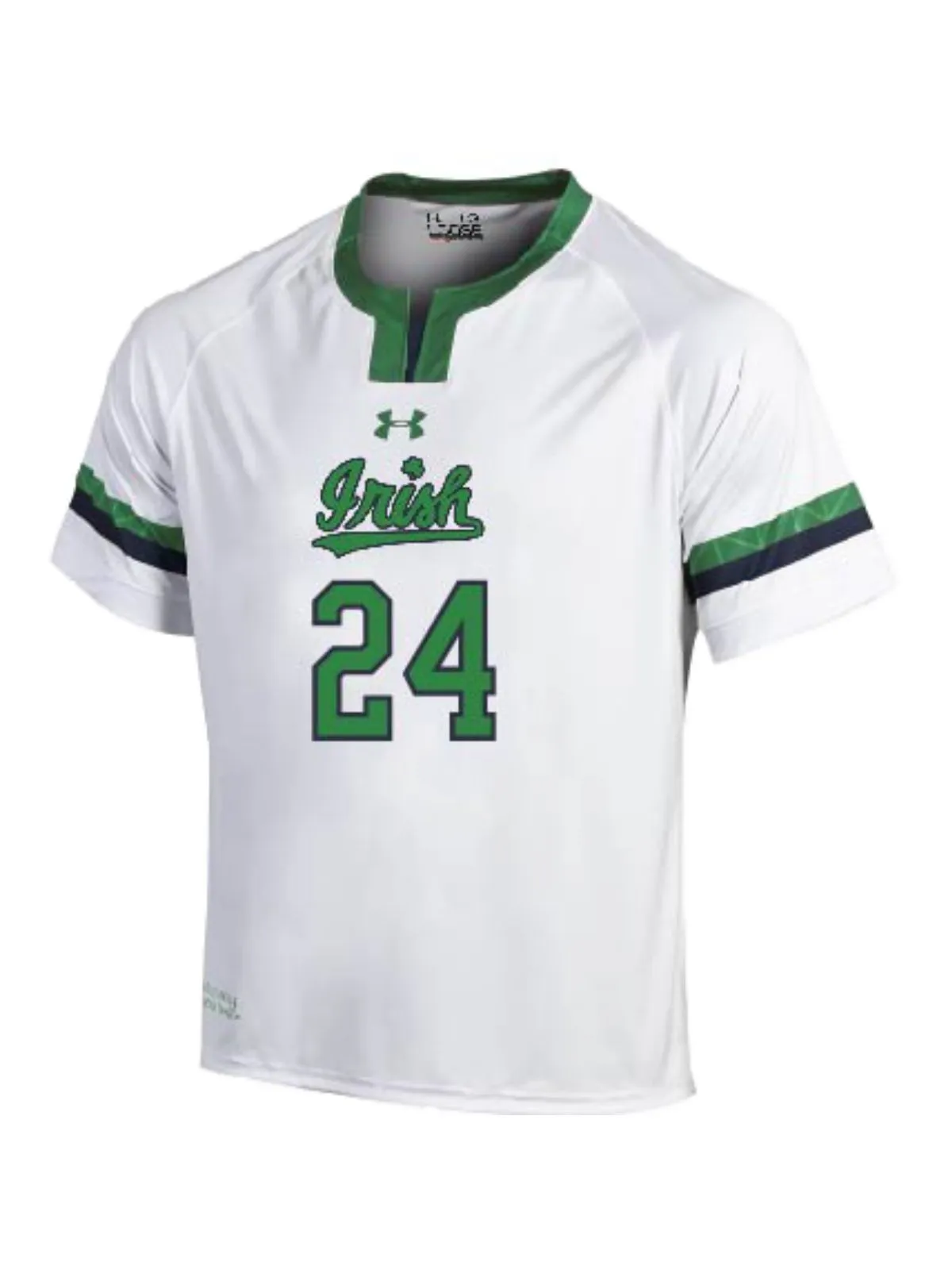 Notre Dame Fighting Irish Under Armour White #24 Replica Lacrosse LAX Jersey