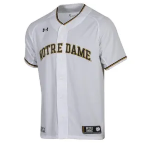 Notre Dame Fighting Irish Under Armour White Replica Baseball Jersey