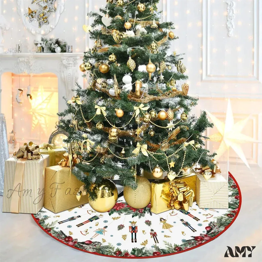 Nutcrackers Pencil Tree Skirt - 48"