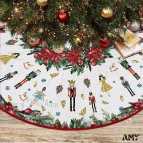 Nutcrackers Pencil Tree Skirt - 48"