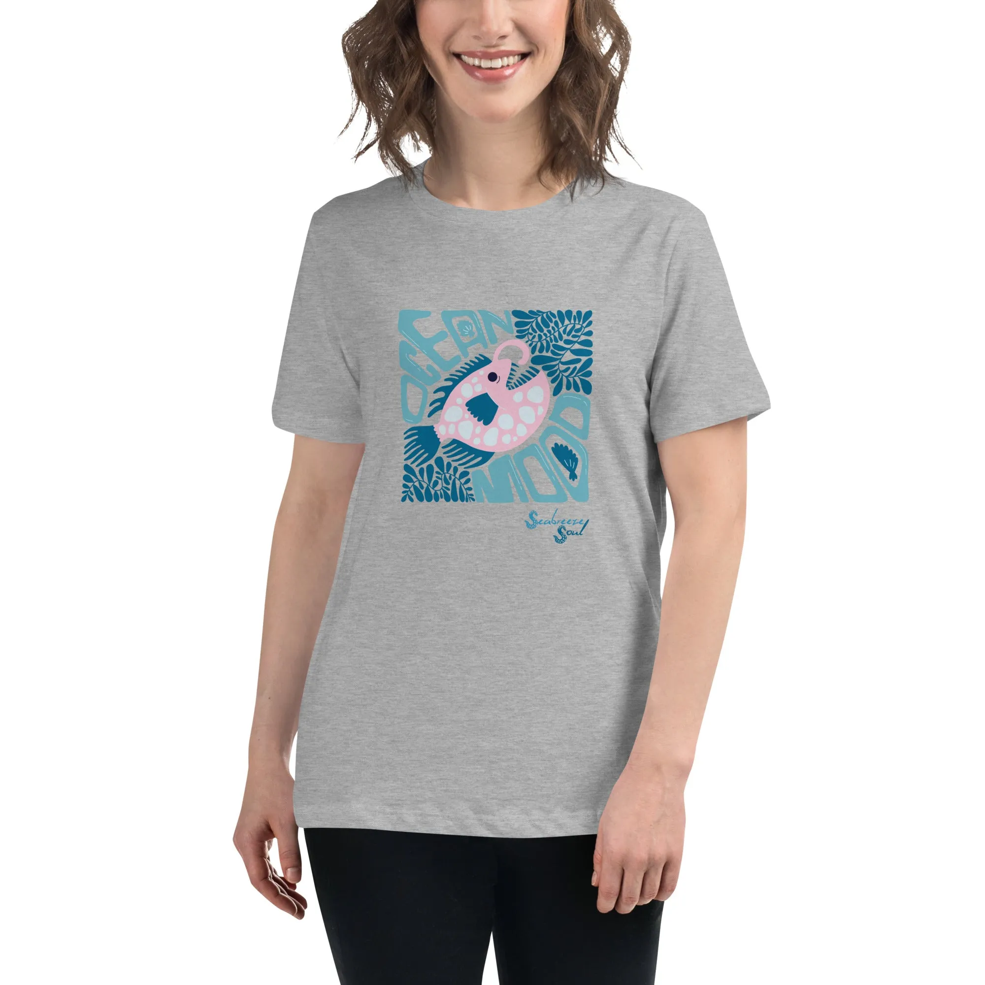 Ocean Mood Women's Relaxed Tee ~ Seabreeze Soul