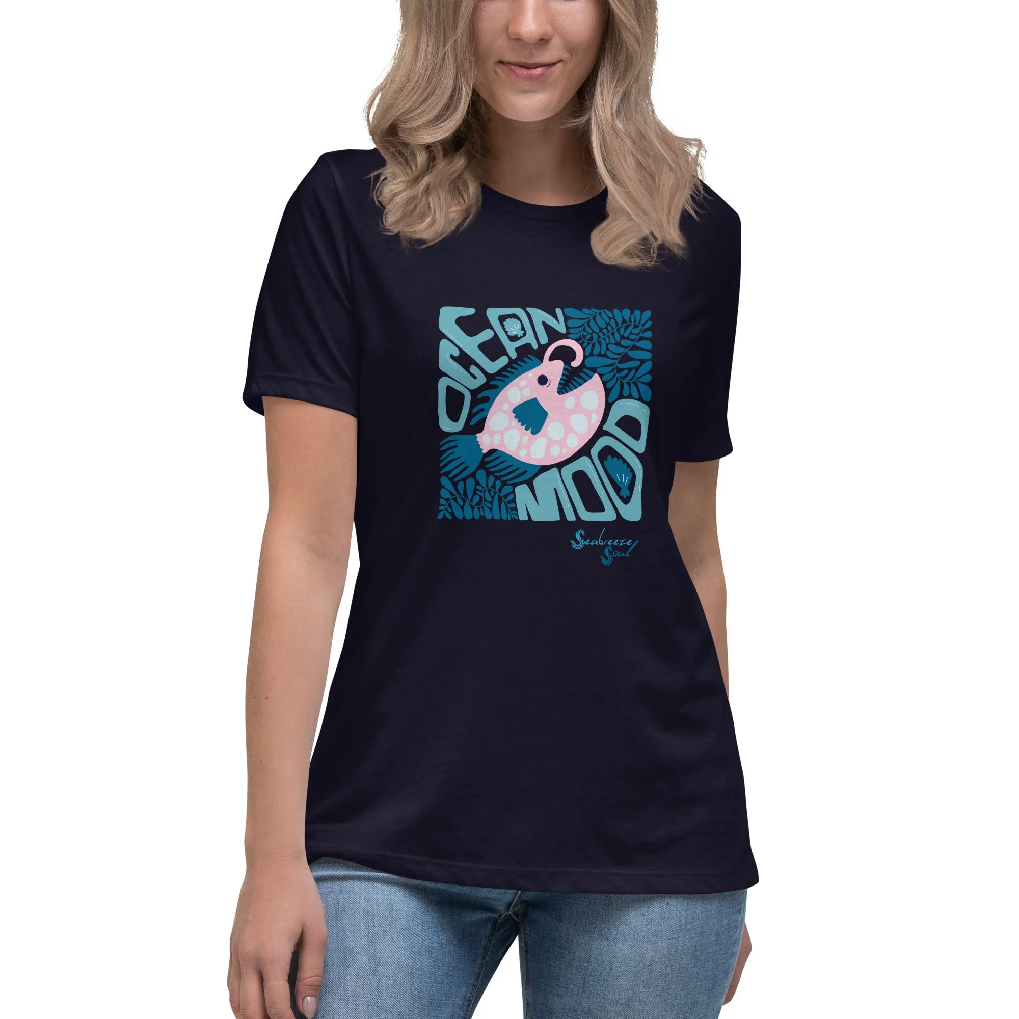 Ocean Mood Women's Relaxed Tee ~ Seabreeze Soul