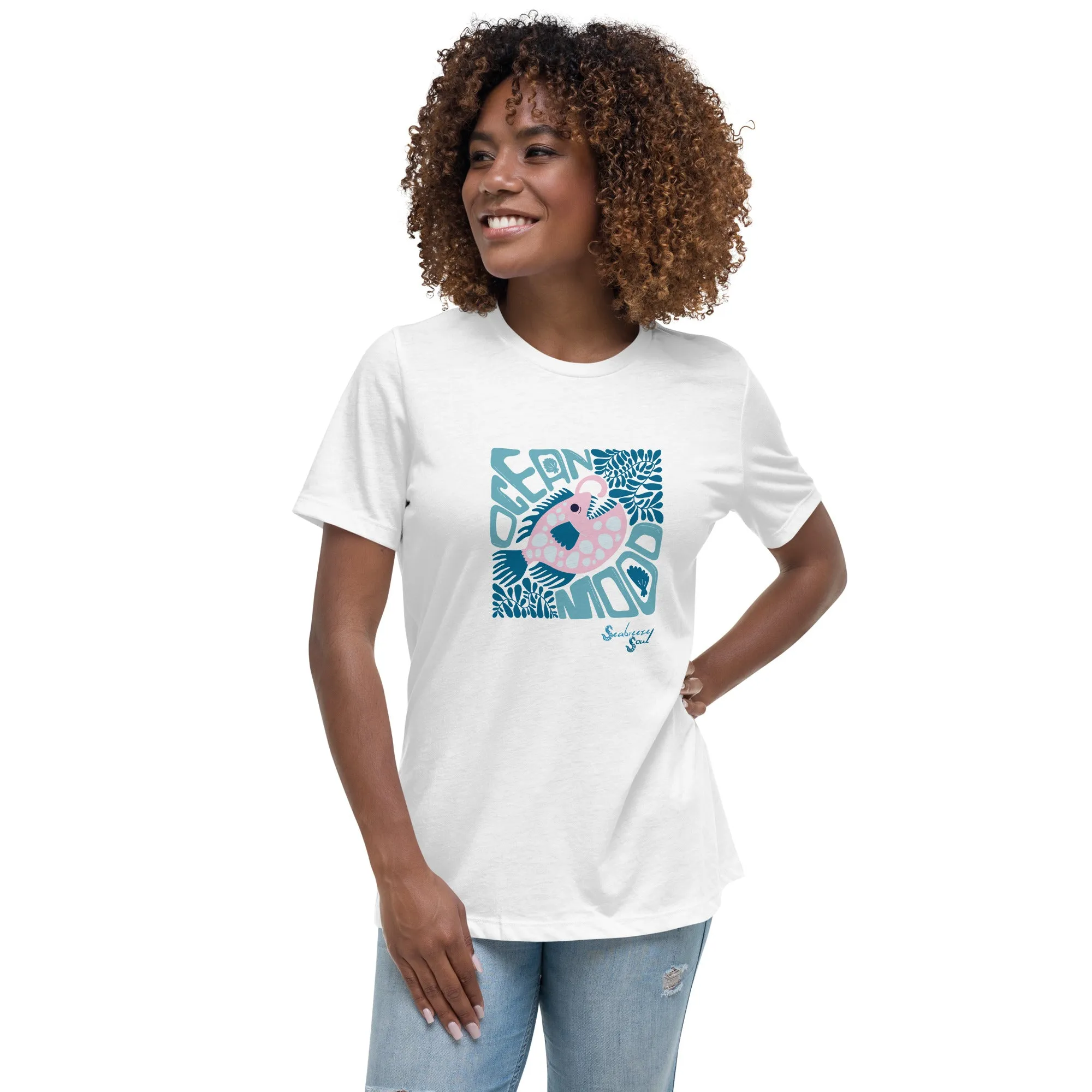 Ocean Mood Women's Relaxed Tee ~ Seabreeze Soul