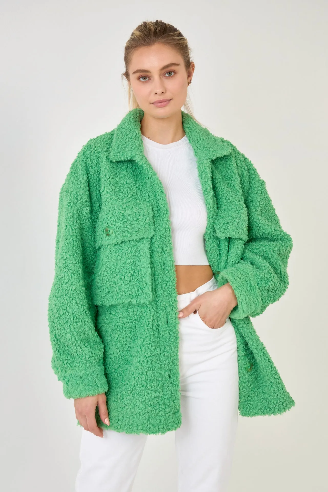 Oversized Sherpa Jacket