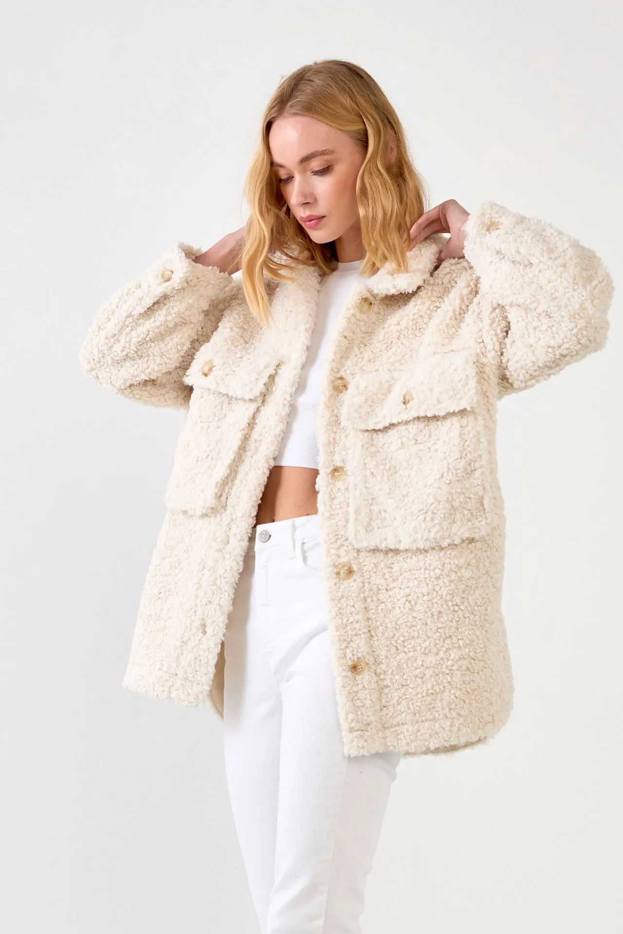 Oversized Sherpa Jacket