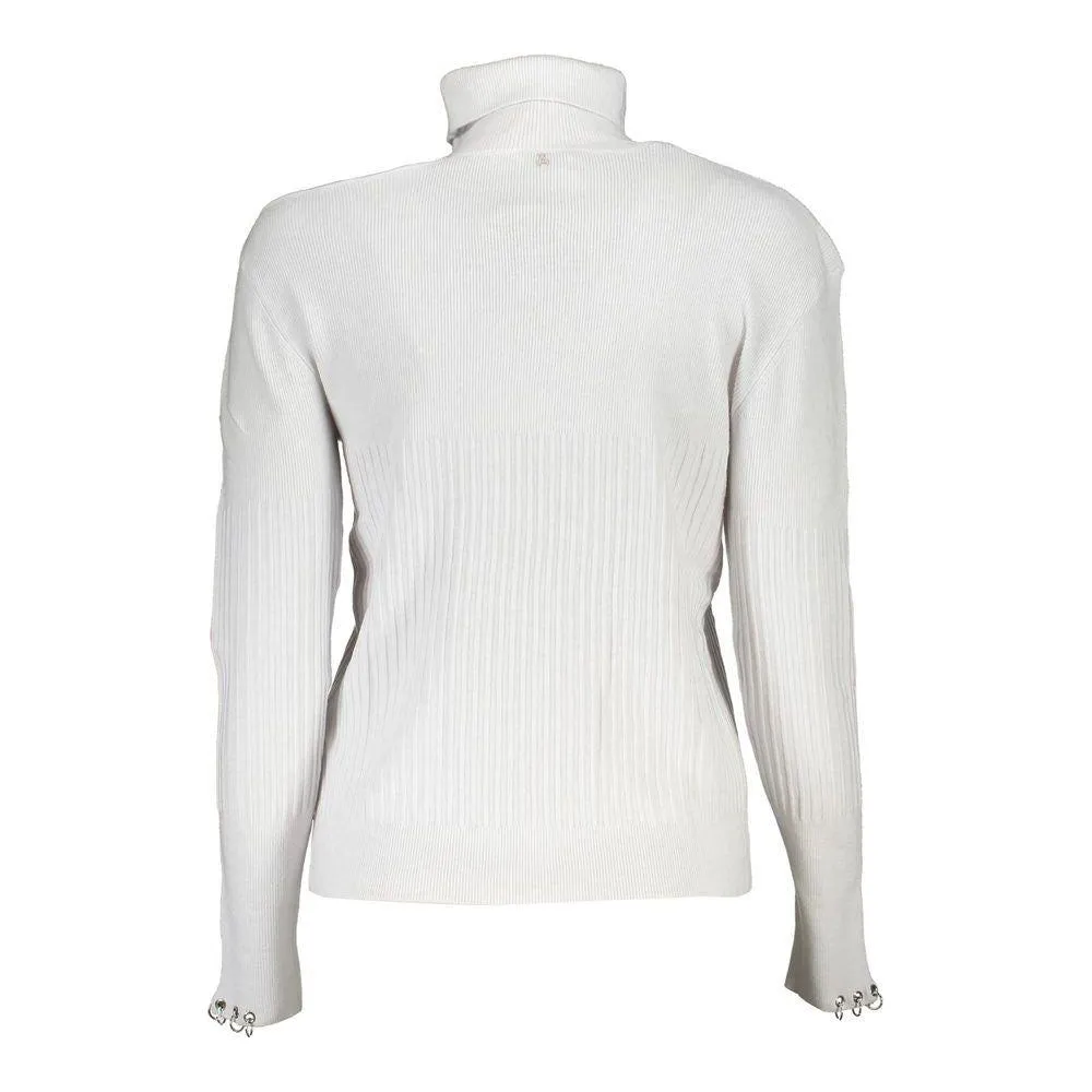 Patrizia Pepe Chic Turtleneck Sweater with Contrast Details