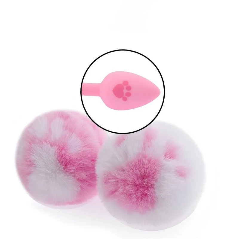 Paw Print Luxury Bunny Tail Plugs