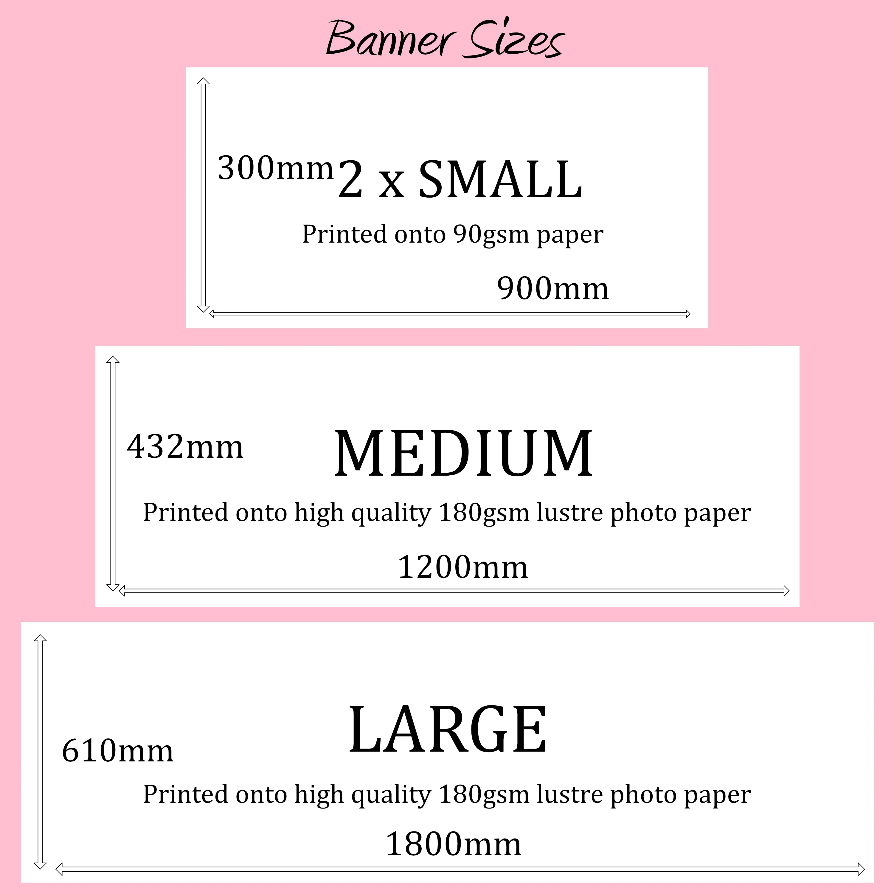 Personalised Birthday Party Banner Girl Pink Dress