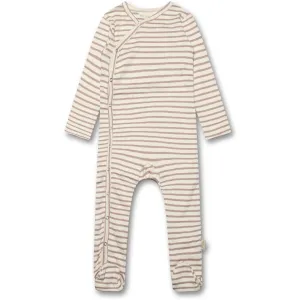 Petit Piao Rose Fawn Jumpsuit Fold Modal Striped