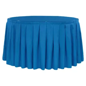 Polyester 14ft Table Skirt - Royal Blue