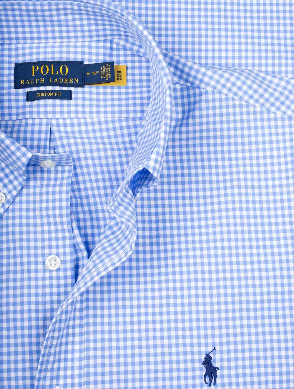 Poplin Long Sleeve Sport Shirt Blue