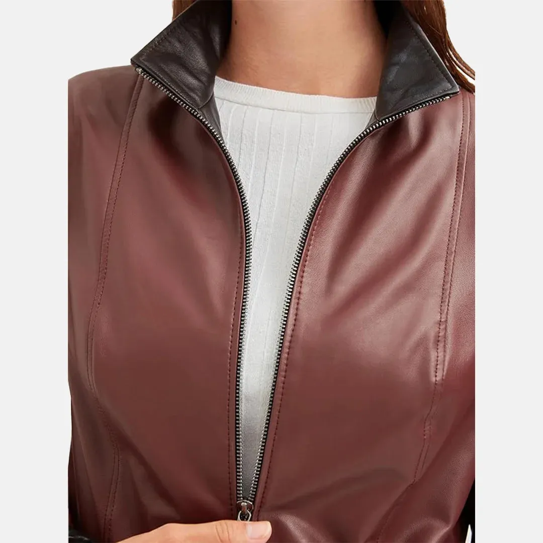 Posh Womens Leather Blazer