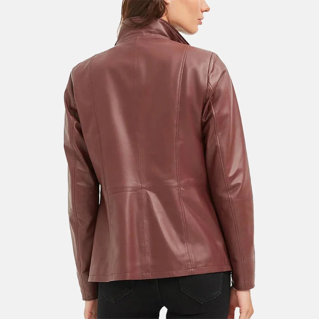 Posh Womens Leather Blazer