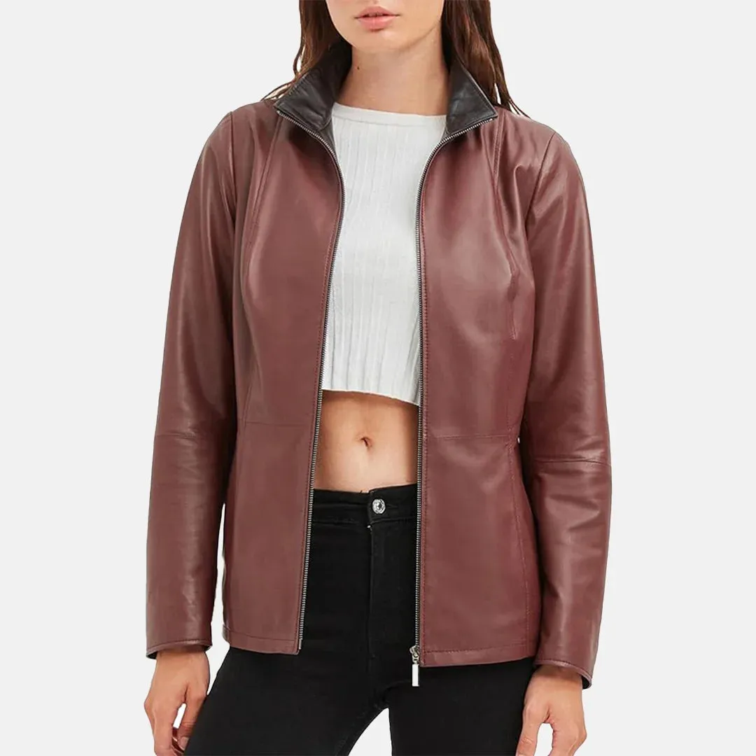 Posh Womens Leather Blazer