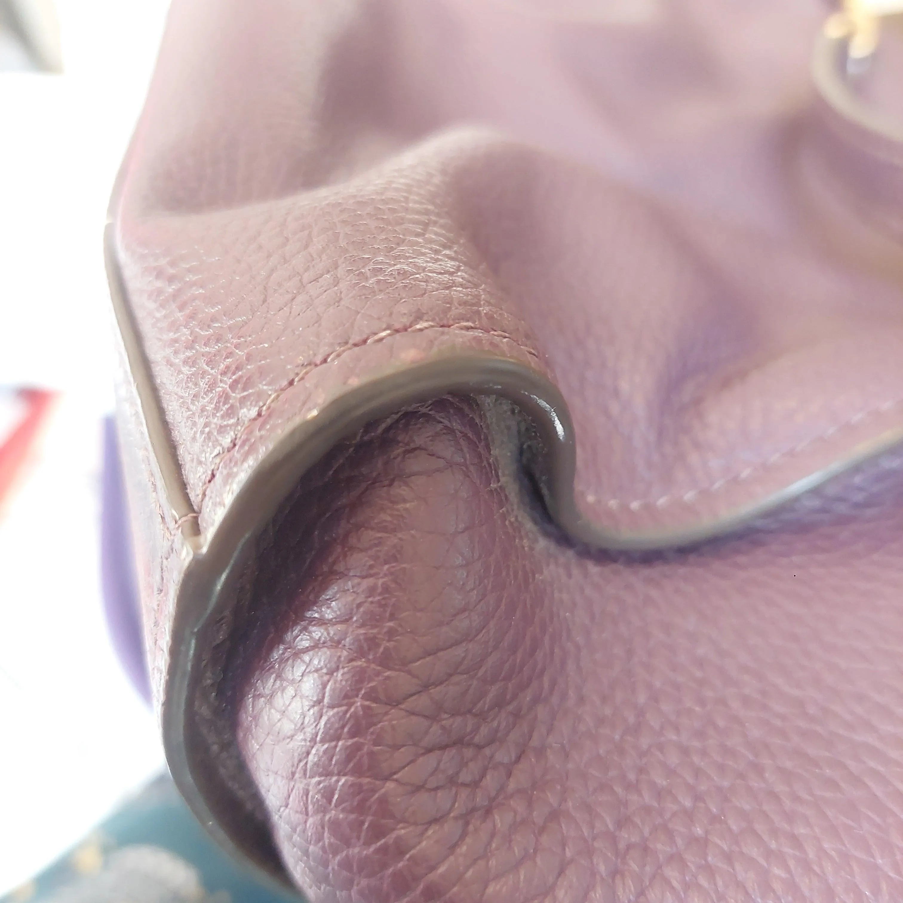 Pre-Loved Treasures - Tory Burch Purple Leather 'Britten' Shoulder Bag