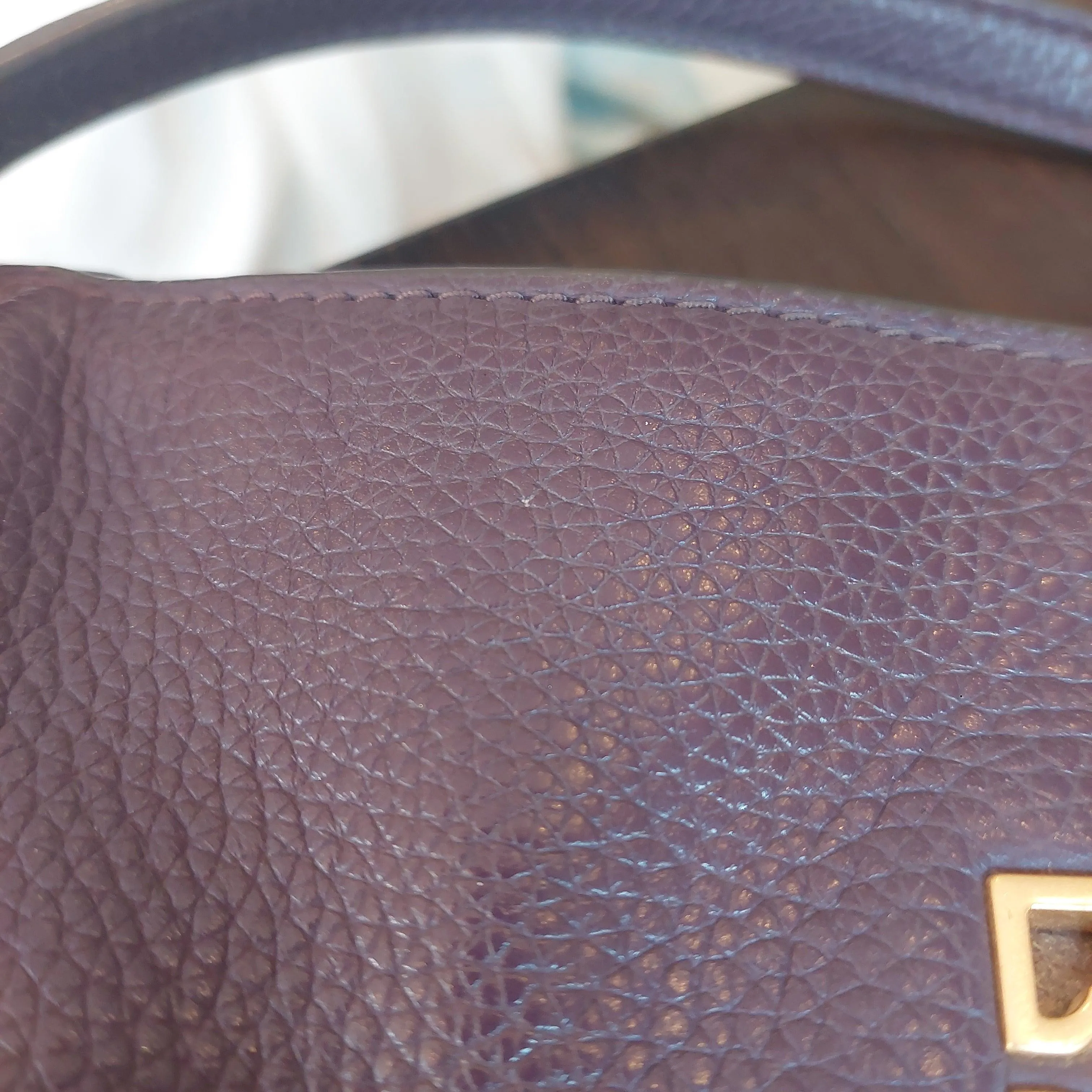 Pre-Loved Treasures - Tory Burch Purple Leather 'Britten' Shoulder Bag