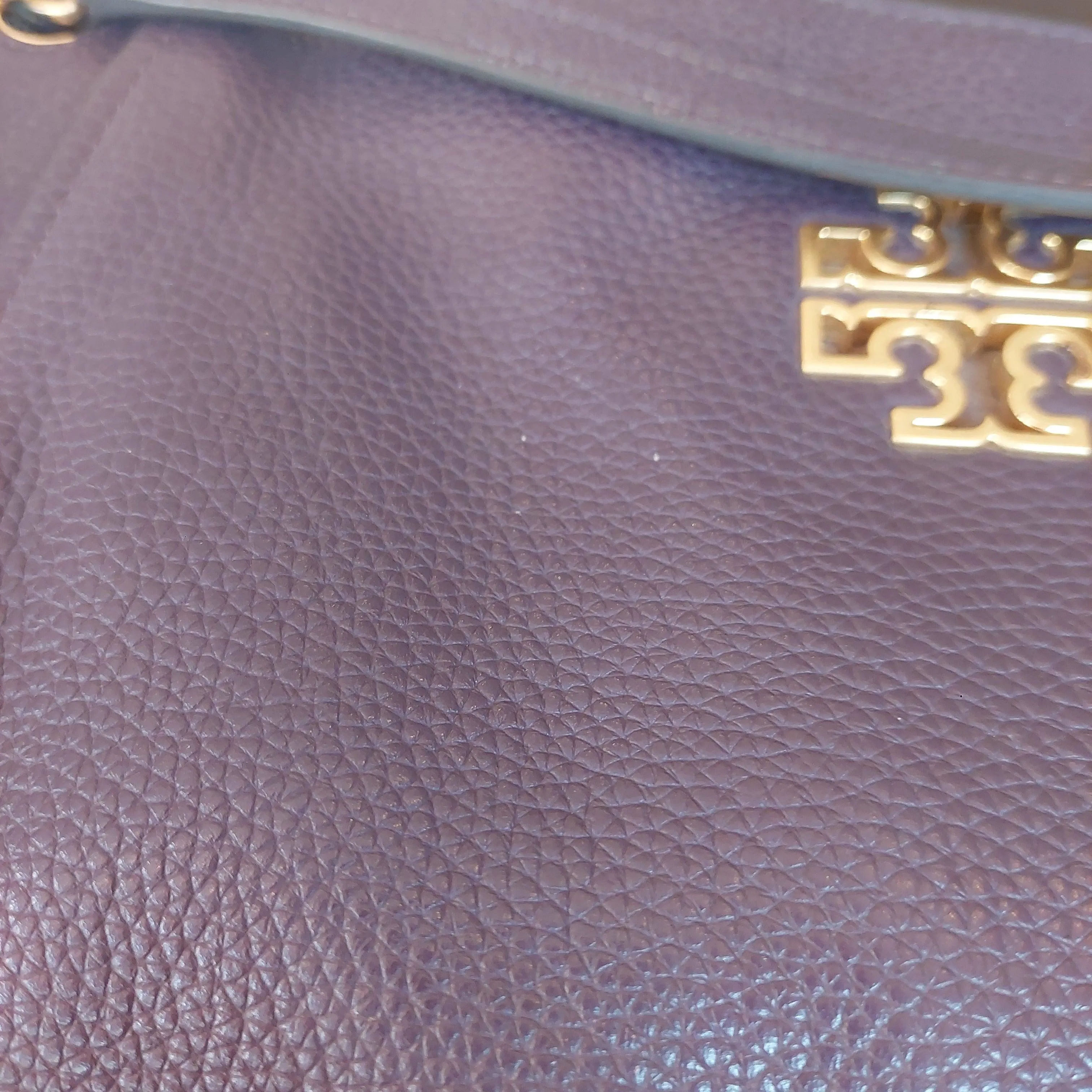 Pre-Loved Treasures - Tory Burch Purple Leather 'Britten' Shoulder Bag