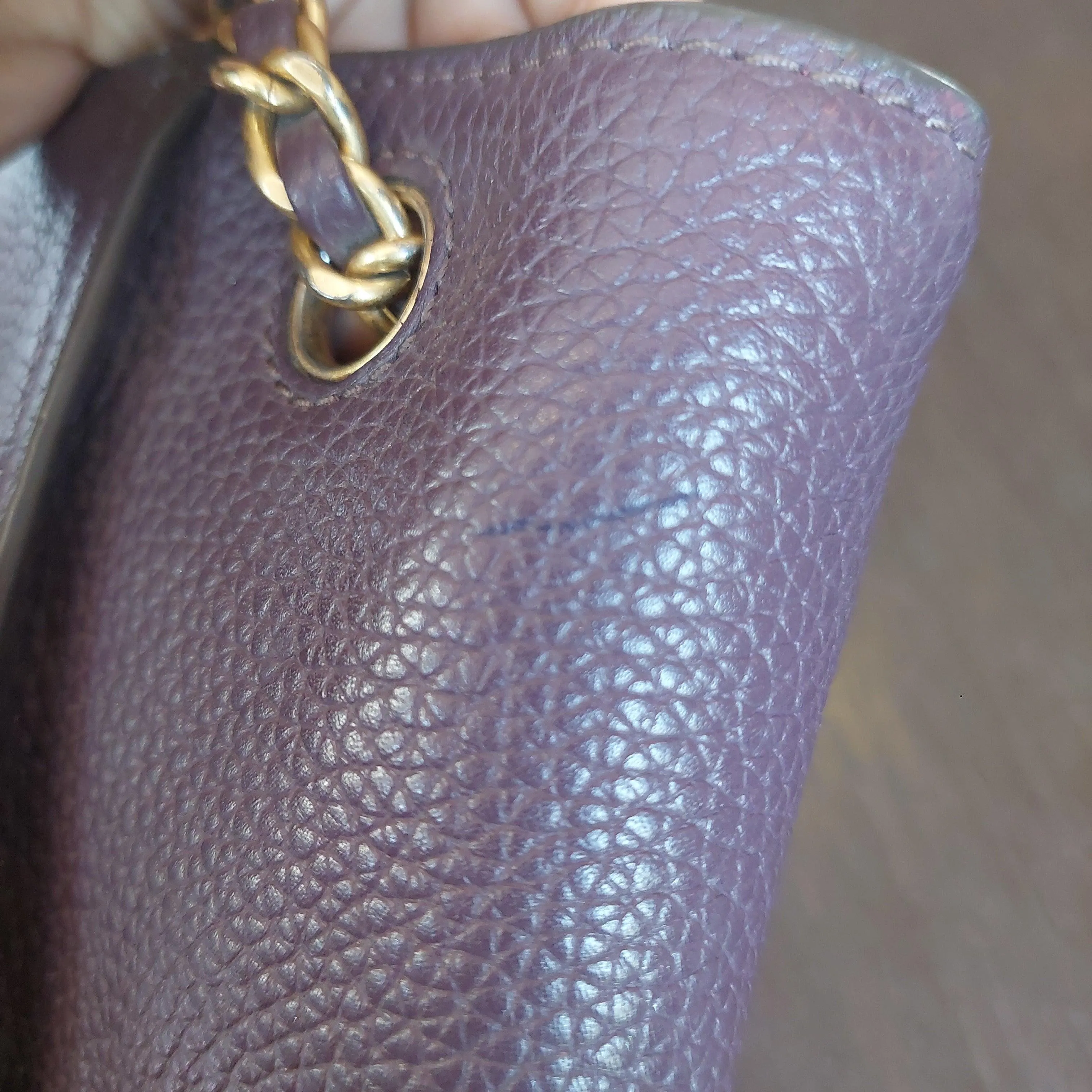 Pre-Loved Treasures - Tory Burch Purple Leather 'Britten' Shoulder Bag