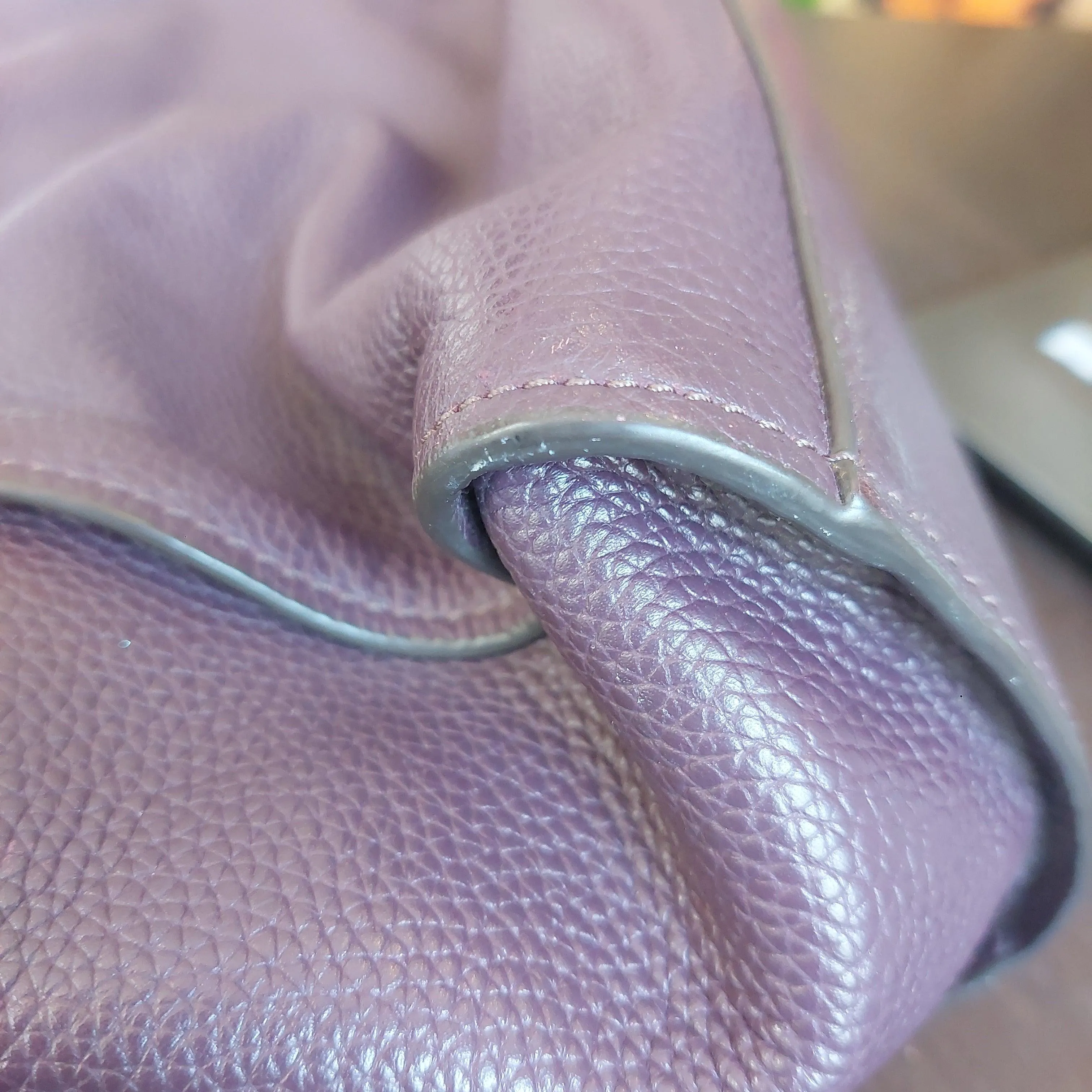 Pre-Loved Treasures - Tory Burch Purple Leather 'Britten' Shoulder Bag