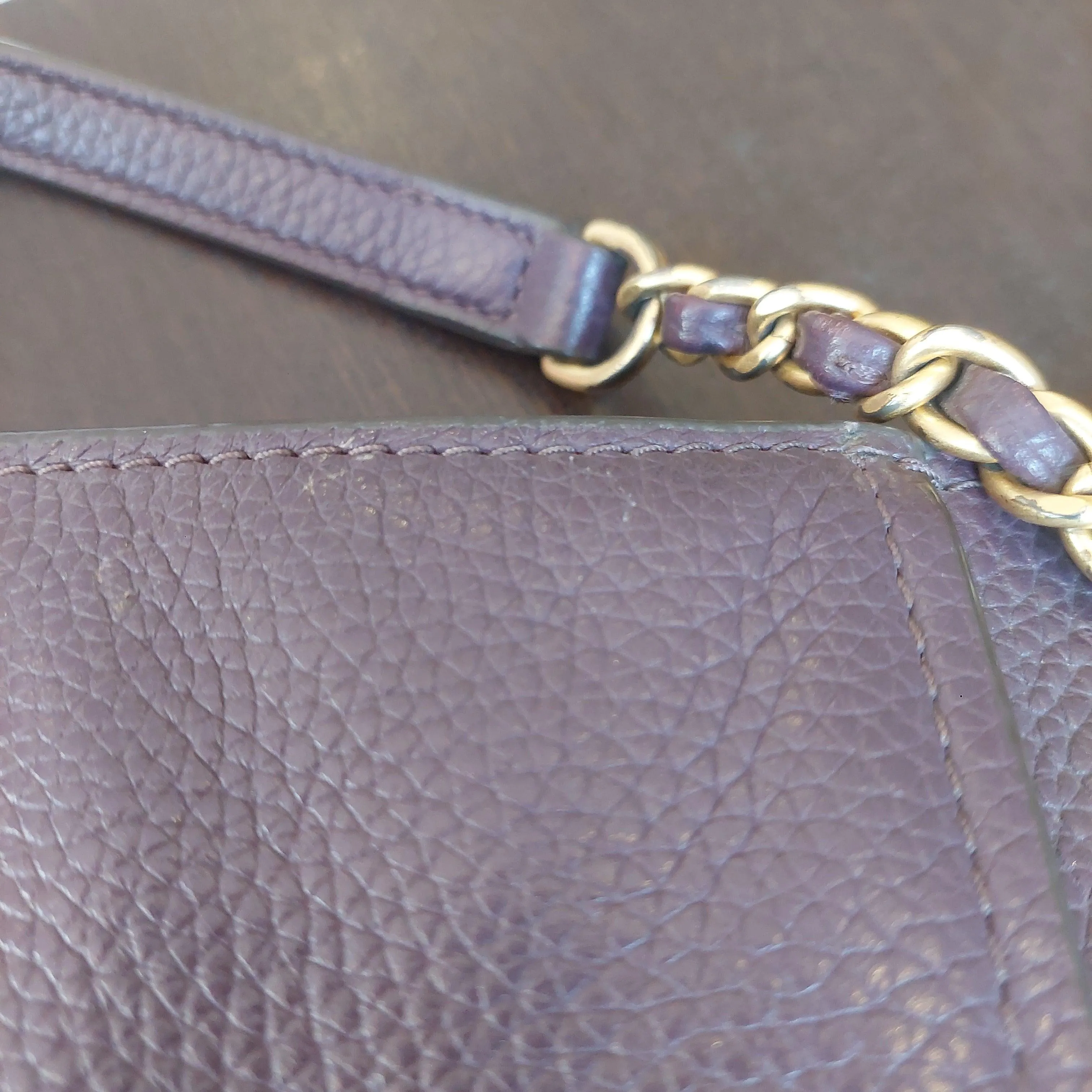 Pre-Loved Treasures - Tory Burch Purple Leather 'Britten' Shoulder Bag