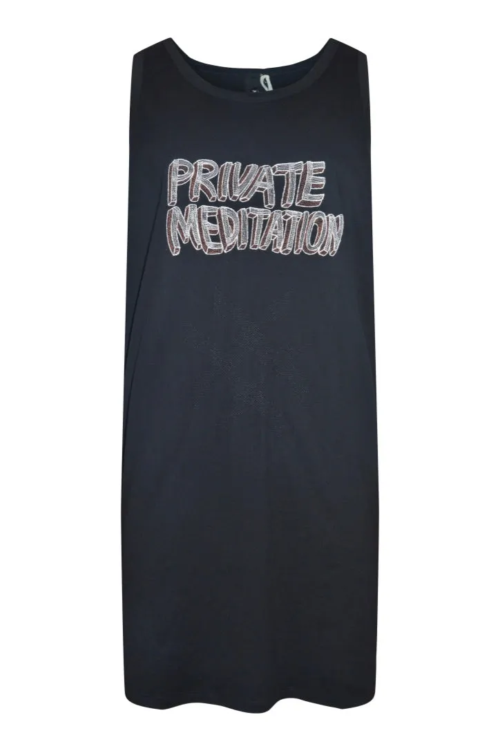 Private Meditation Embroidered Tank by Bernhard Willhelm S/S 2021