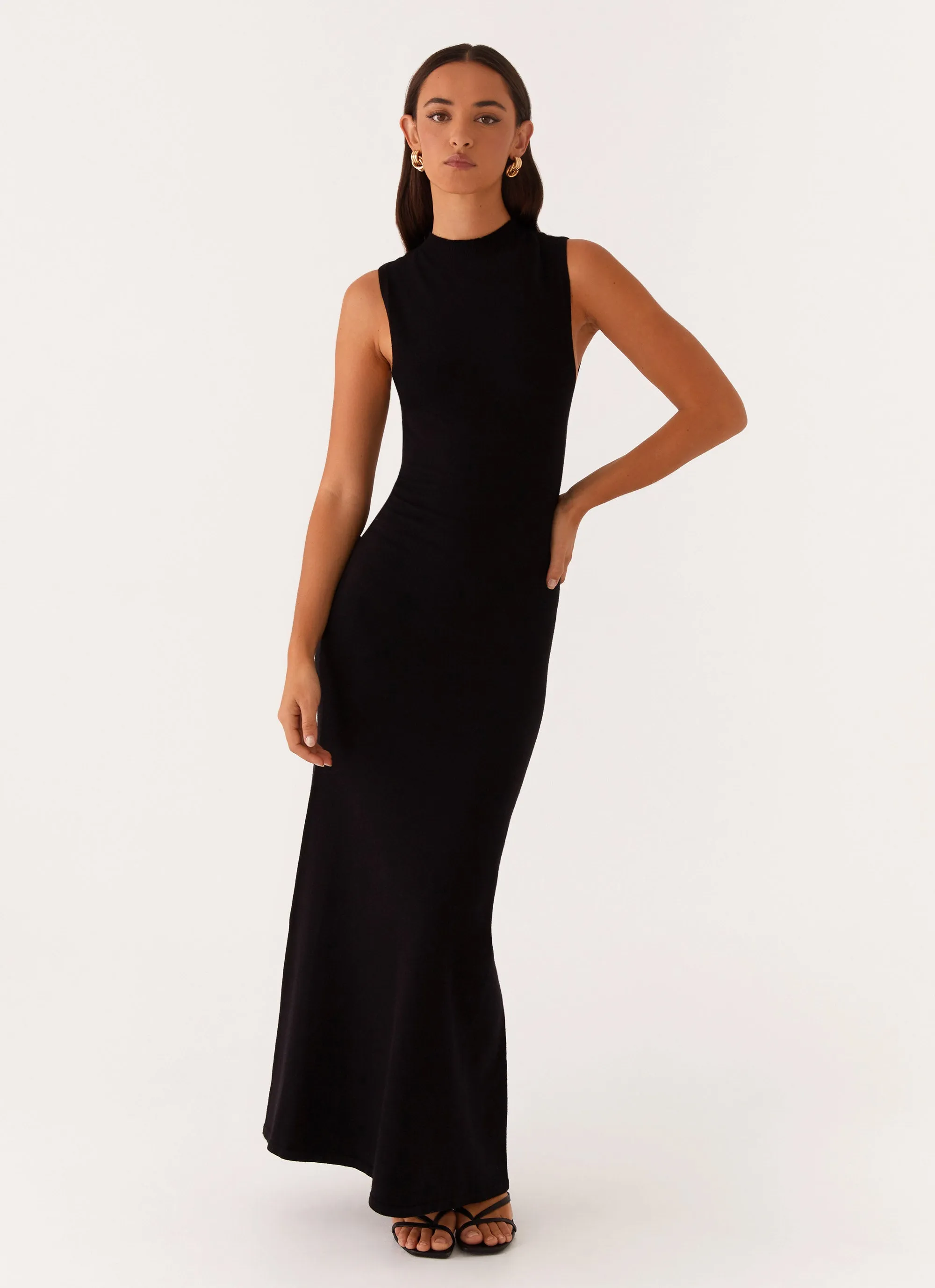 Prove It Knit Maxi Dress - Black