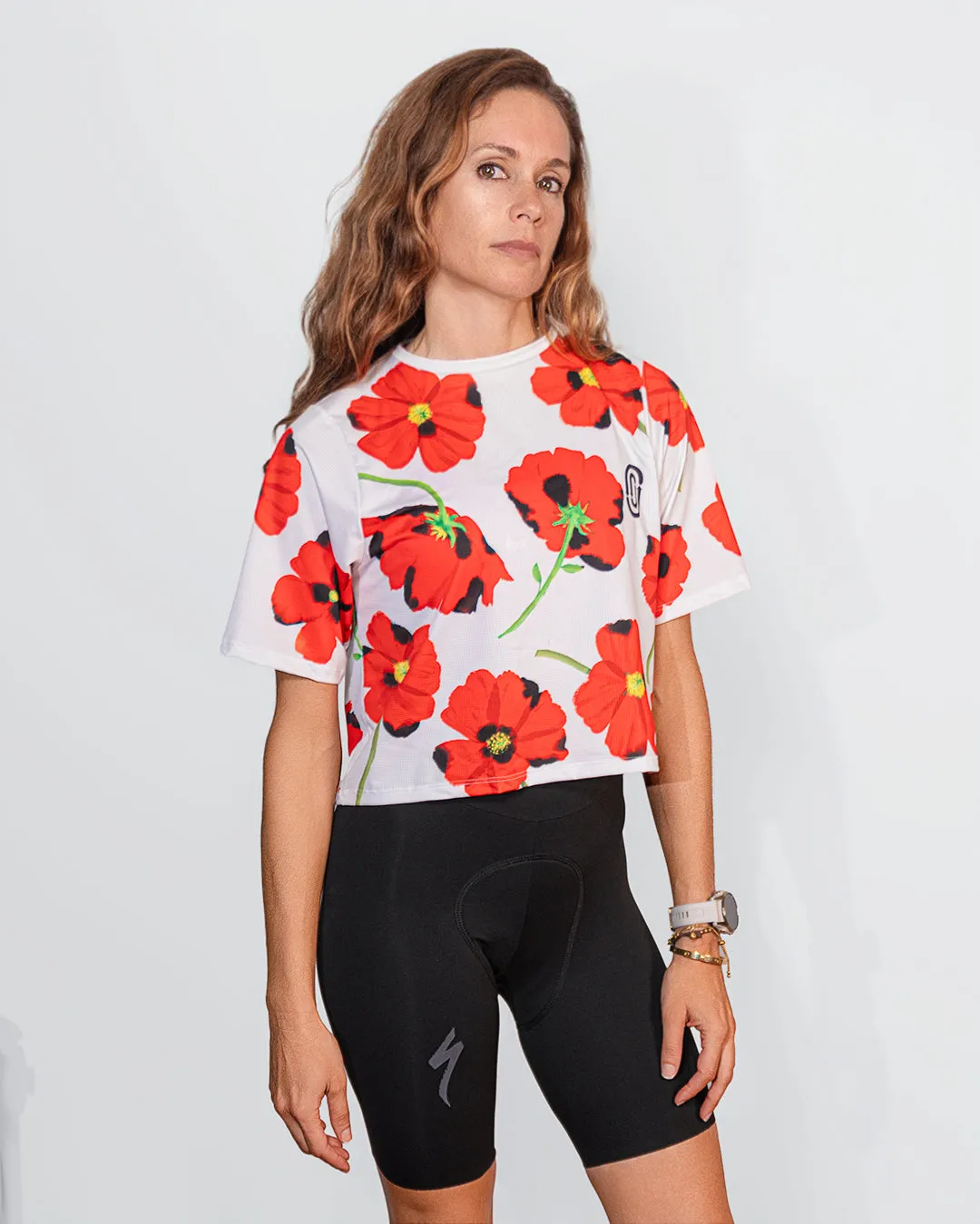 Red Poppies Women's Crop Top