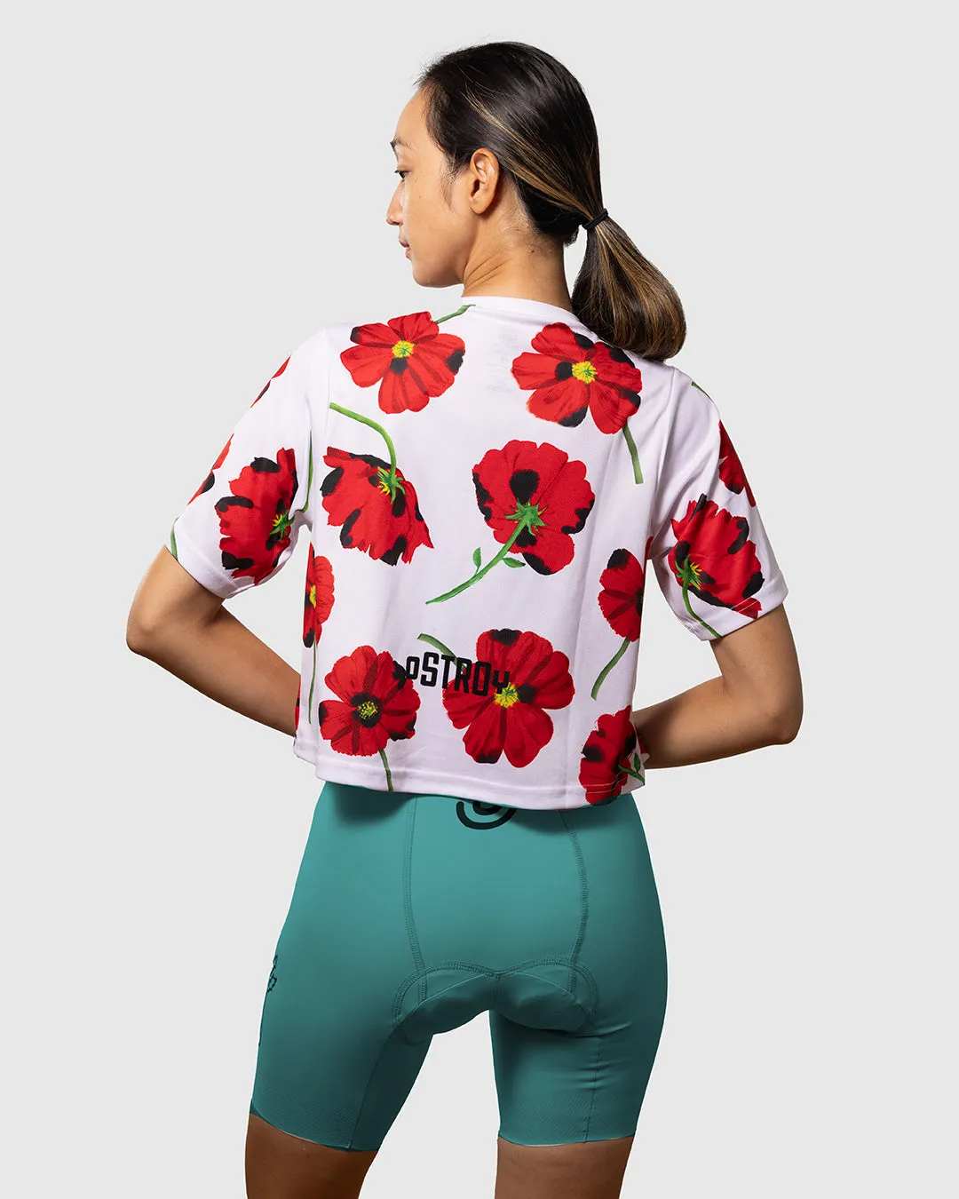 Red Poppies Women's Crop Top