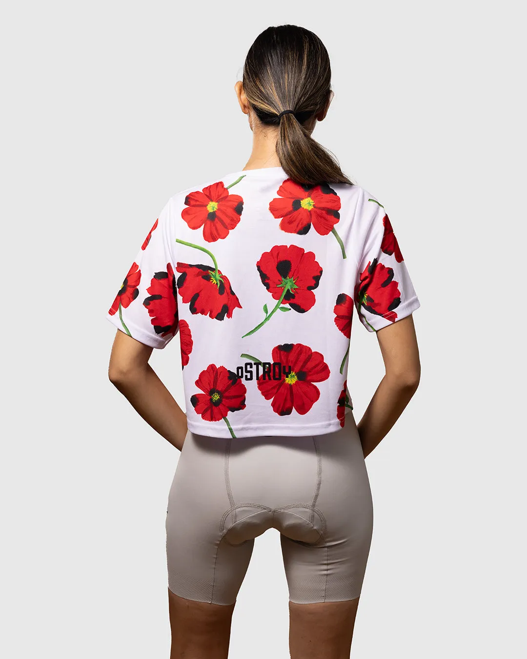 Red Poppies Women's Crop Top