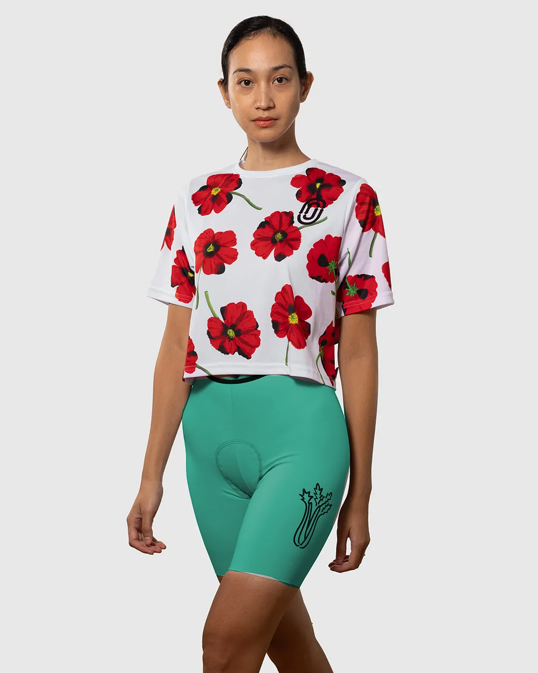 Red Poppies Women's Crop Top