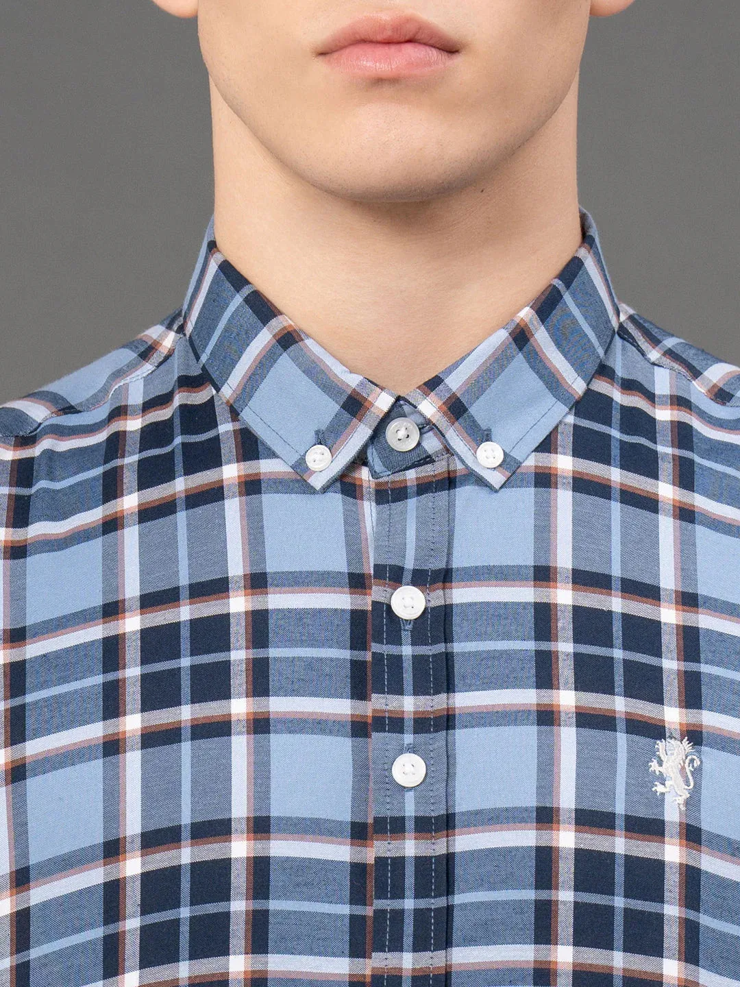 RedTape Dark Checked Shirt for Men | Classic & Versatile