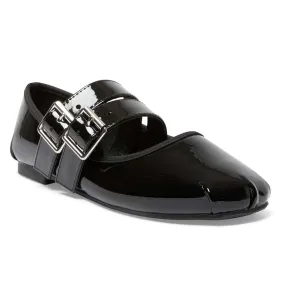 Renata Flat in Black Patent