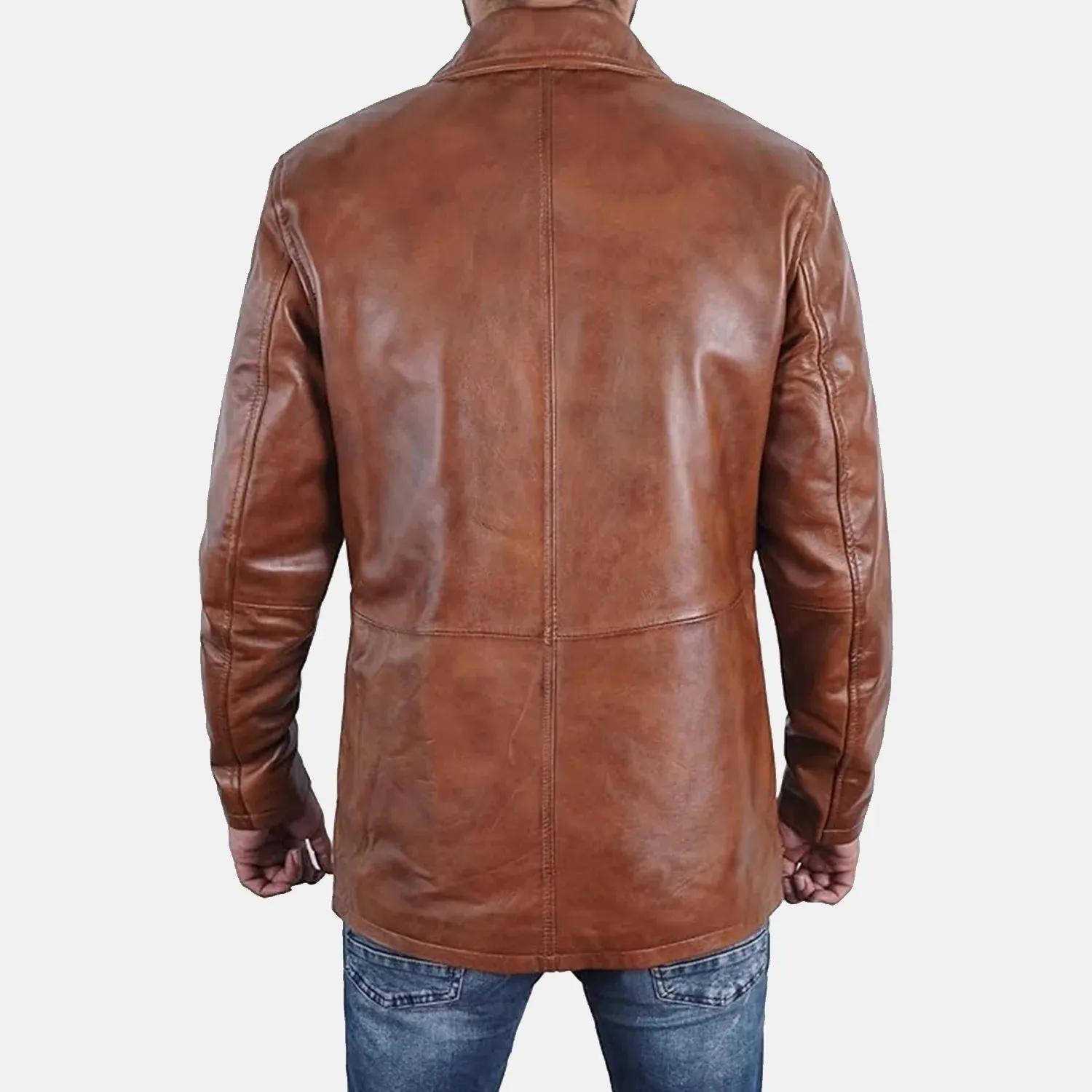 Royal Rogue Leather Blazer Men