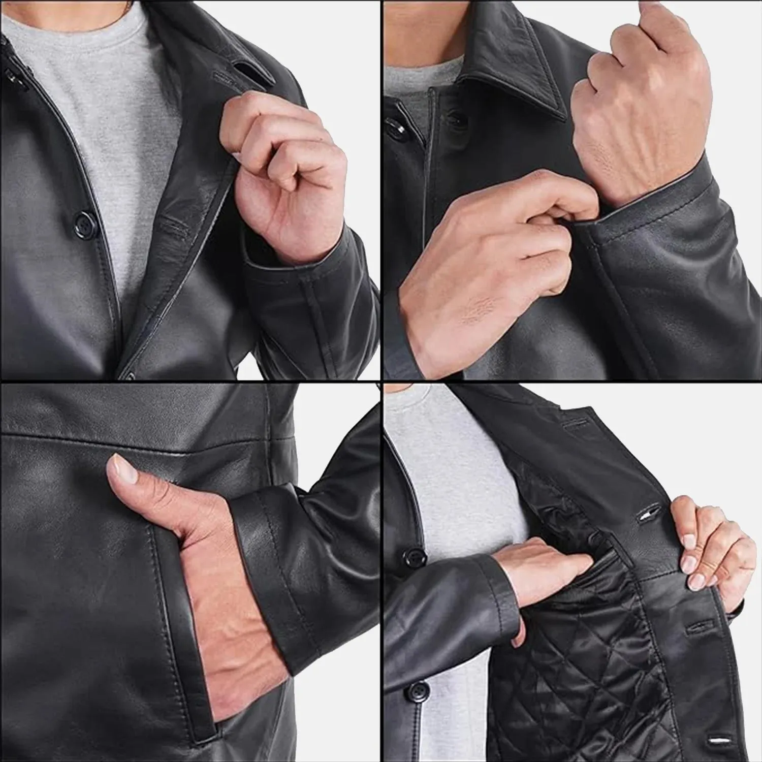 Royal Rogue Leather Blazer Men