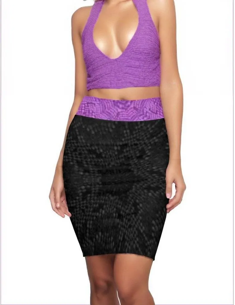 Royal Snakeskin Pencil Skirt Voluptuous ( ) SIze Available- Ships from The US