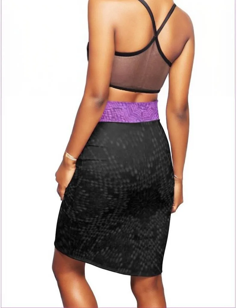 Royal Snakeskin Pencil Skirt Voluptuous ( ) SIze Available- Ships from The US