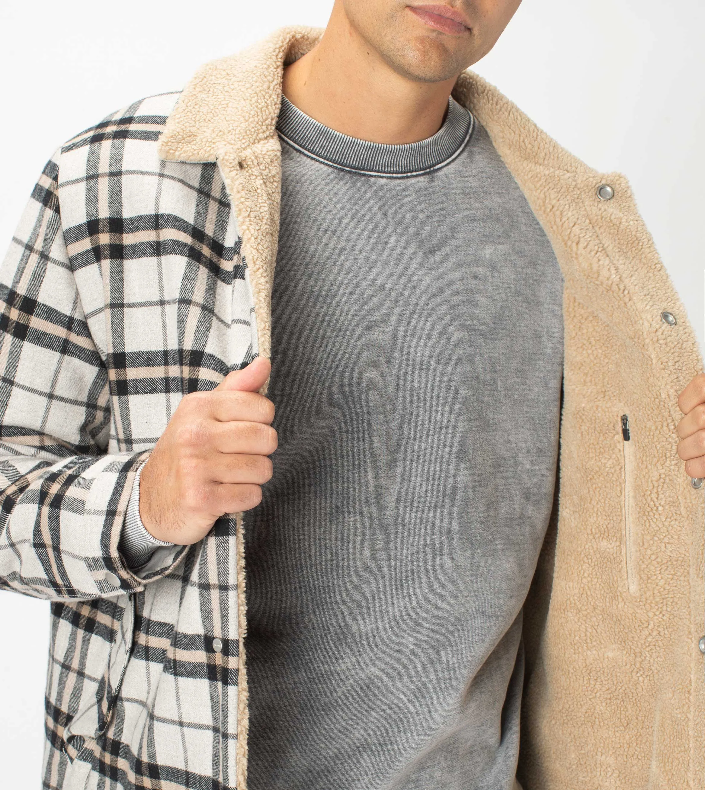 Sherpa Work Jacket Ash/Sandstone