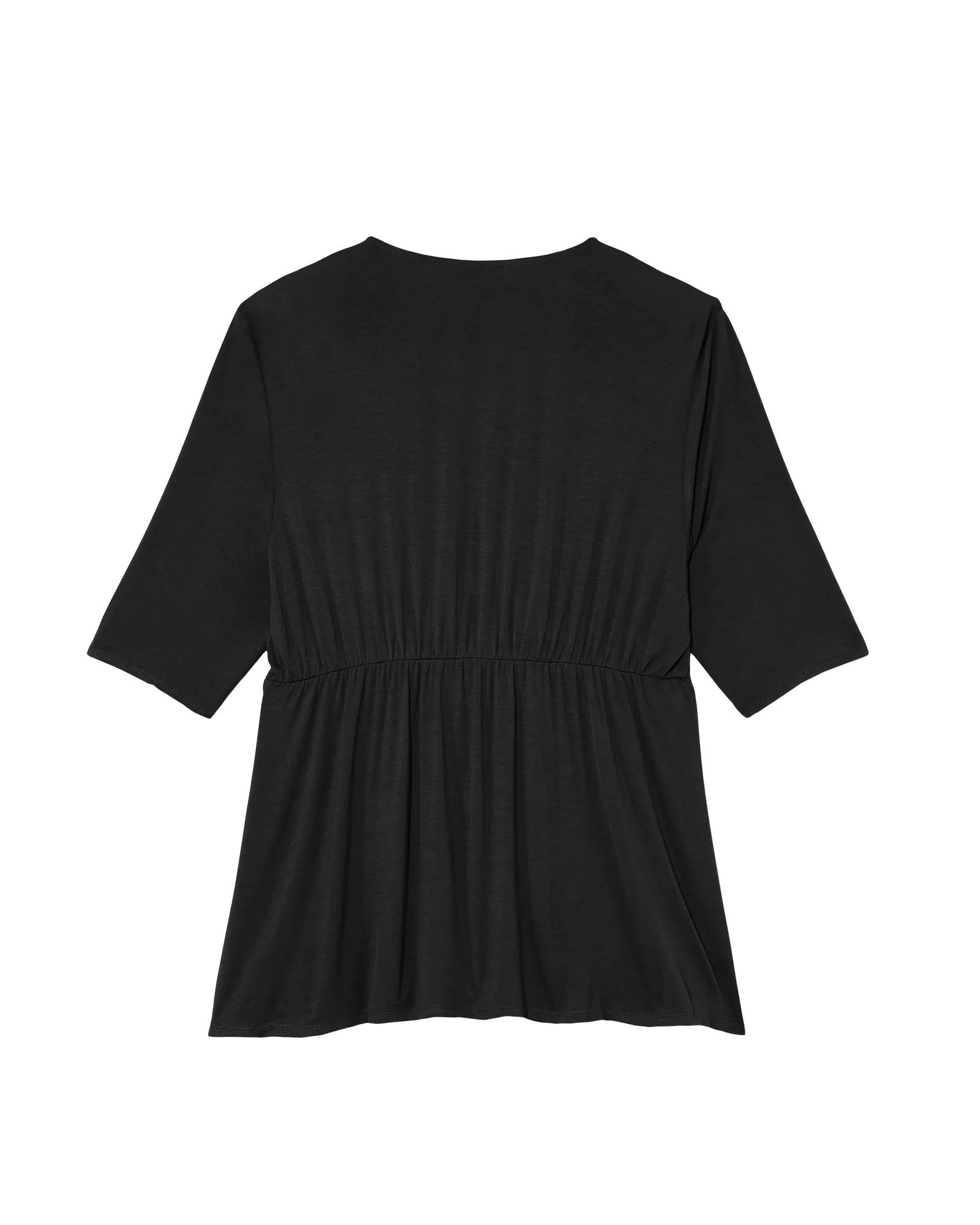 Simone Knit Jersey Twist Top | Black