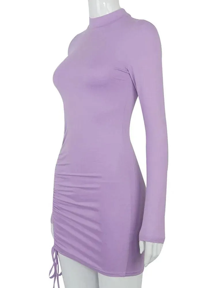 Sleek Turtleneck Bodycon Dress: Elegant Statement Party Outfit