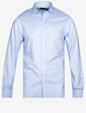 Slim Plain Dress Shirt Blue