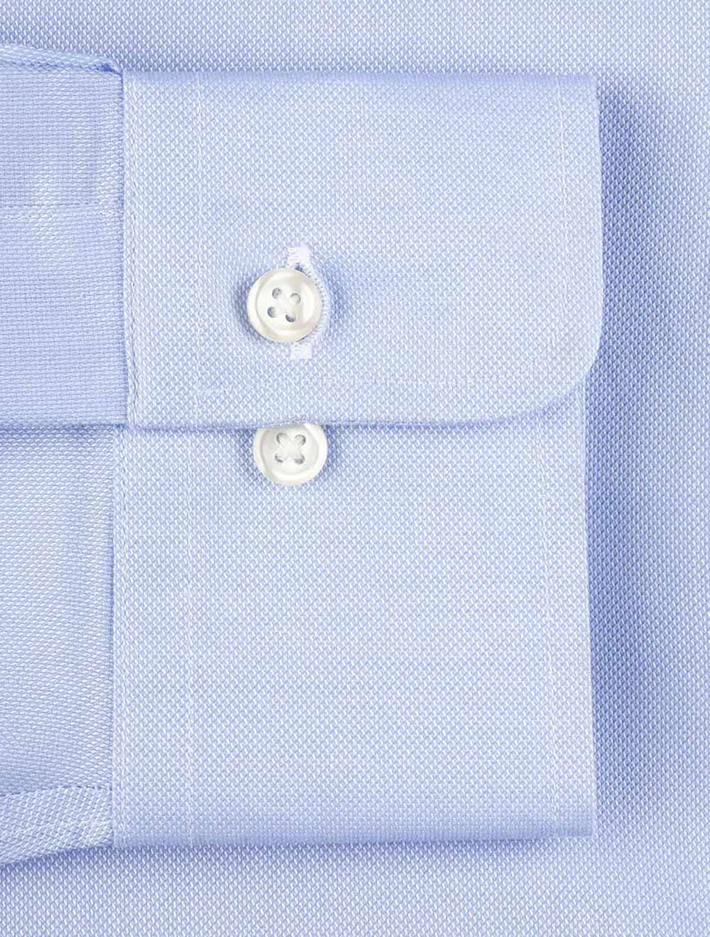 Slim Plain Dress Shirt Blue