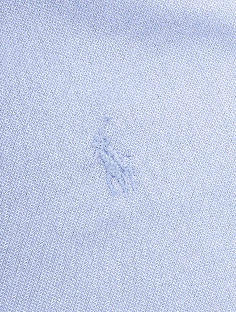 Slim Plain Dress Shirt Blue